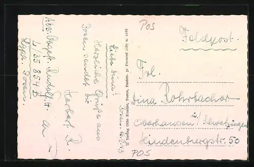 AK Posen, Ansicht Stadtpark