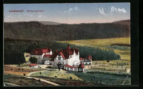 AK Landeshut, Genesungsheim aus der Vogelschau
