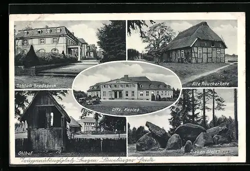 AK Bergen /Lüneburger Heide, Truppenübungsplatz, Alte Räucherkate, Offizier-Kasino, Ohlhof