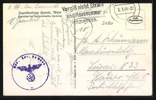 AK Hameln /Weser, Jugendherberge