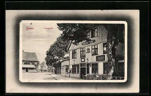 AK Eutin, Gasthaus Voss-Haus am Vossplatz