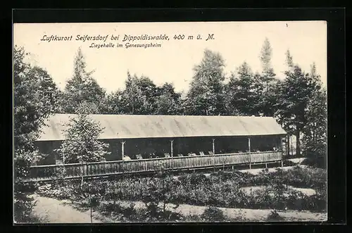 AK Seifersdorf bei Dippoldiswalde, Liegehalle im Genesungsheim