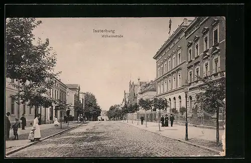 AK Insterburg, Partie in der Wilhelmstrasse