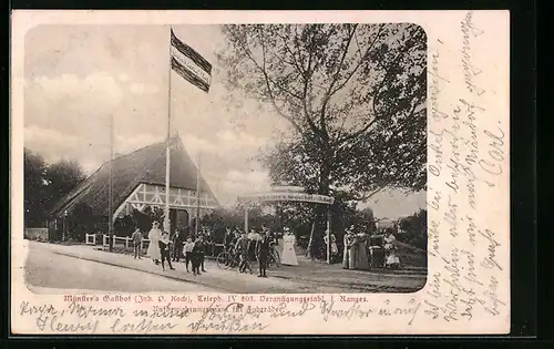 AK Hamburg-Niendorf, Münsters Gasthof, Inh.: P. Koch