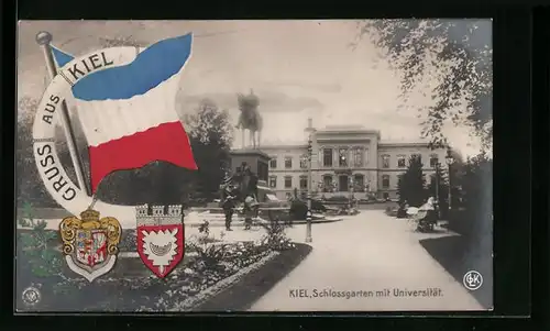 AK Kiel, Schlossgarten mit Universität