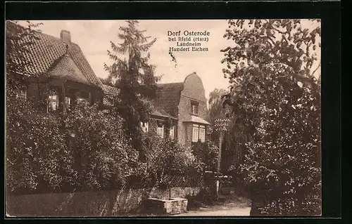 AK Osterode bei Ilfeld, Landheim Hundert Eichen