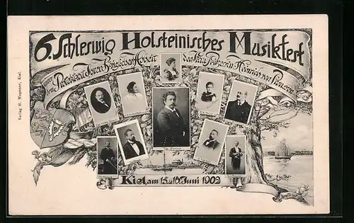AK Kiel, 6. Schleswig Holsteinisches Musikfest 1902