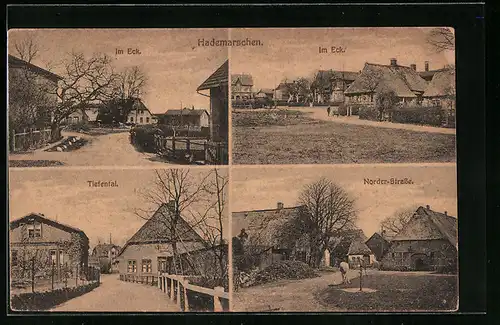 AK Hademarschen, Norder-Strasse, Tiefental