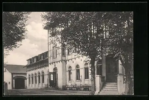 AK Kiel, Gasthaus Waldesruh, Hasseldiecksdamm, Gebäudeansicht