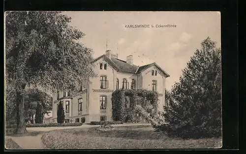 AK Waabs bei Eckernförde, Gutshof Karlsminde mit Park