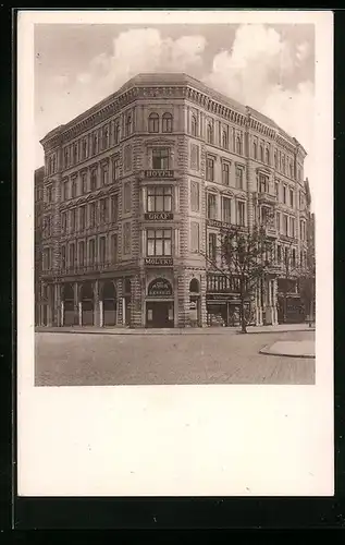 AK Hamburg-St. Georg, Hotel Graf Moltke, Steintorplatz