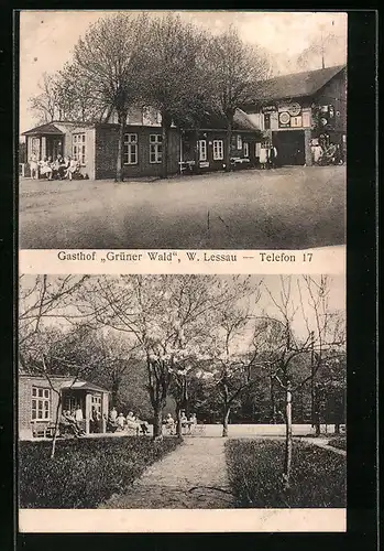 AK Grevenkrug, Gasthof Grüner Wald von W. Lessau