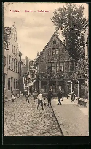 AK Kiel, Kütertor und Faulstrasse, Kinder
