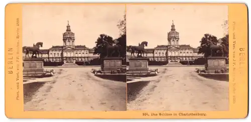 Stereo-Fotografie J.F. Stiehm, Berlin, Ansicht Berlin, Schloss Charlottenburg
