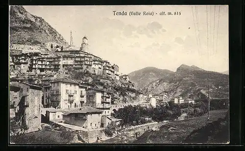 AK Tenda /Valle Roia, Teilansicht mit Bergen