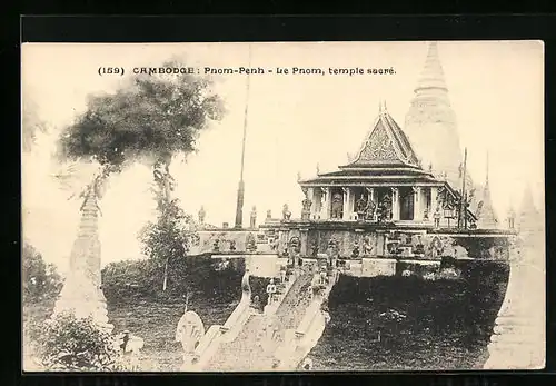 AK Pnom-Penh, Le Pnom, temple sacre