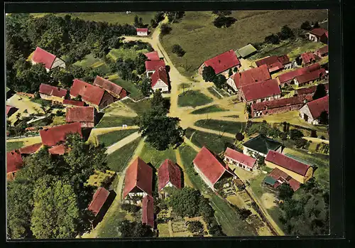 AK Schreyahn, Teilansicht aus der Vogelschau