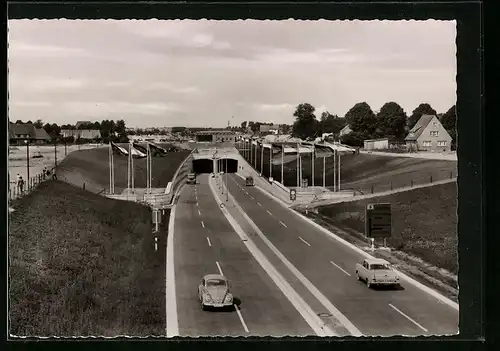 AK Rendsburg, Strassentunnel unter dem Nord-Ostsee-Kanal