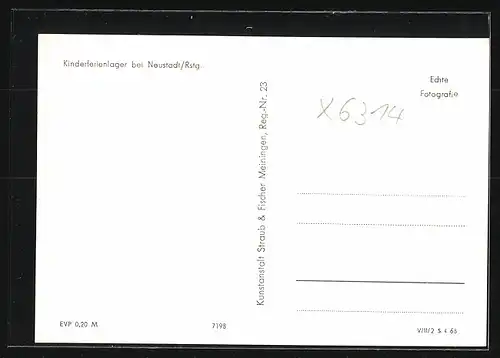 AK Neustadt /Rstg., Partien aus dem Kinderferienlager