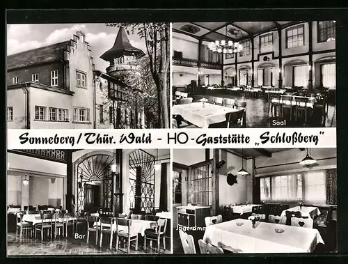 AK Sonneberg /Thür. Wald, HO-Gaststätte Schlossberg
