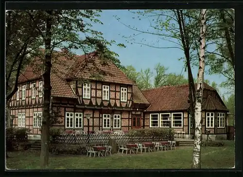 AK Gifhorn, Gasthaus Lönskrug von W. Hinz