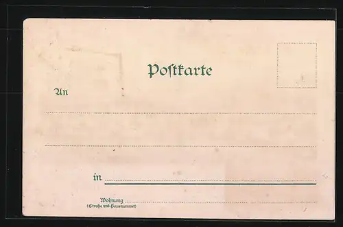 Lithographie Bonndorf /bad. Schwarzwald, Besuchsanzeige von Herrn Hermann Selb., Ortsansicht