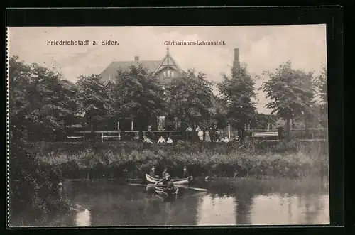 AK Friedrichstadt a. Eider, Gärtnerinnen-Lehranstalt