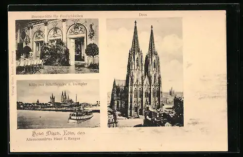 AK Köln, Hotel Disch, Dom