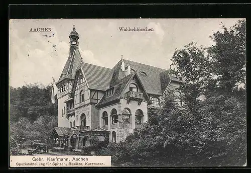 AK Aachen, Gasthaus Waldschlösschen