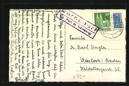 AK Roth bei Nürnberg, Marktplatz, Brunnen, Gasthaus Bräustübl