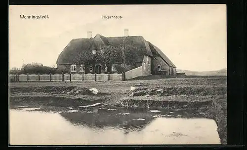 AK Wenningstedt auf Sylt, Ansicht eines Friesenhauses