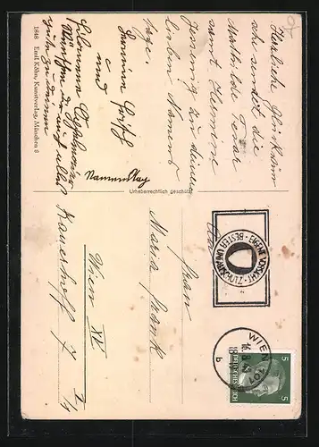 AK Knabe reitet auf einem Schwein