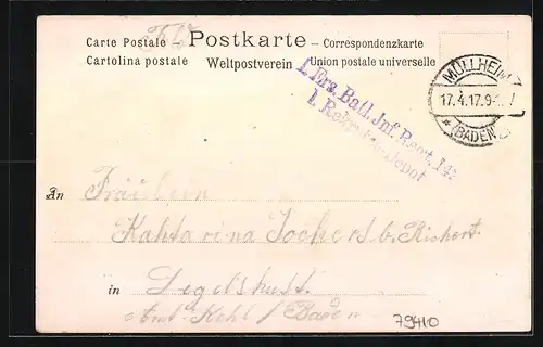 AK Badenweiler, Ortsansicht mit Oberweiler