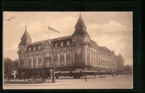 AK Hamburg-Altona, Hotel Kaiserhof mit Strassenpartie