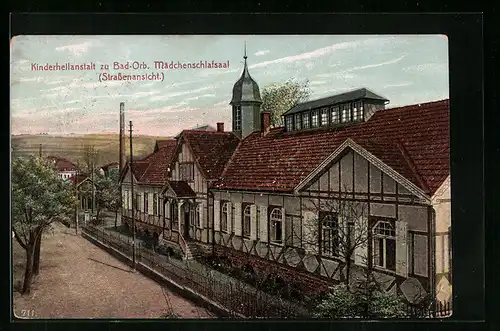 AK Bad-Orb, Mädchenschlafsaal der Kinderheilanstalt