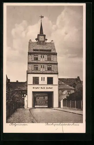 AK Holzminden, Reichspräsidentenhaus mit Torbogen