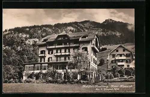 AK Hohfluh-Hasliberg, Hotel Alpenruh E. Wiegand-Willi