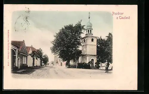 AK Tousen, Orstkern mit Kirche