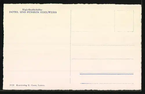 AK Rigi-Staffelhöhe, Hotel-Pension Edelweiss