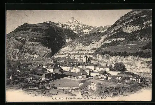 AK Saint-Maurice, Saint-Maurice et la Dent du Midi