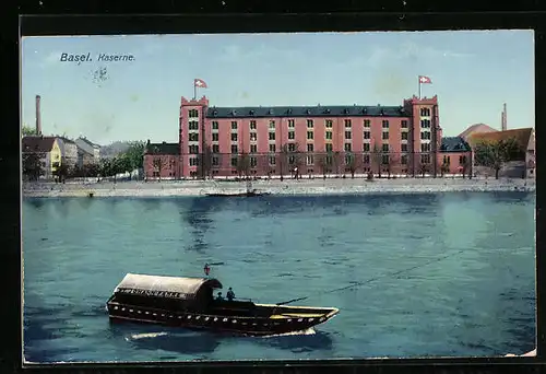 AK Basel, Kaserne vom Wasser gesehen