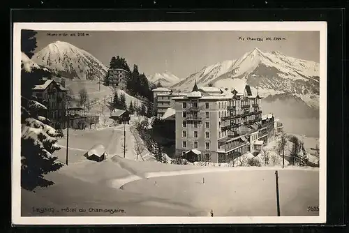 AK Leysin, Hotel du Chamossaire im Winter