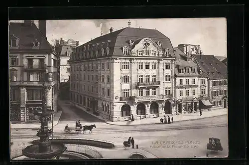 AK La Chaux-de-Fonds, Hotel de la Fleur de Lys