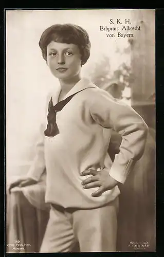 AK Erbprinz Albrecht in Matrosenkleidung