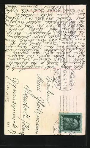 AK Prinz Albrecht v. Bayern steht neben einer Pflanze