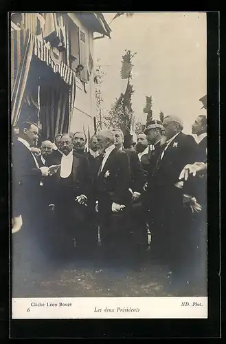 AK Les deux Présidents, Cliché Léon Bouet