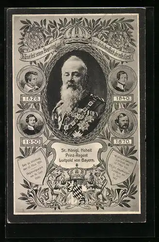 AK Sr. Königl. Hoheit Prinz-Regent Luitpold von Bayern