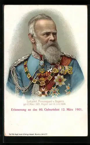 AK Luitpold, Prinzregent v. Bayern in Uniform