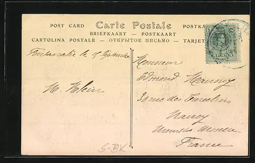 AK Fuenterrabia, Vista general tomada des de el Bidasoa