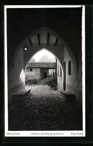 AK Alfabia /Mallorca, Detalle de la Clastra